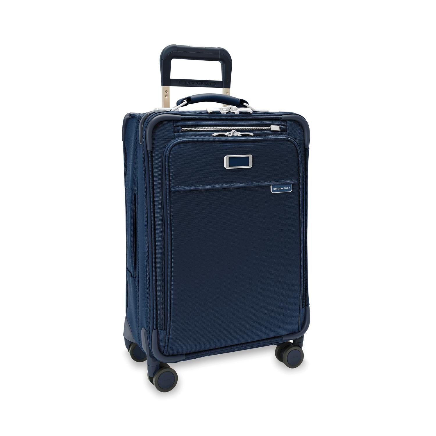 Briggs and Riley Essential Carry-On Spinner Navy Side View