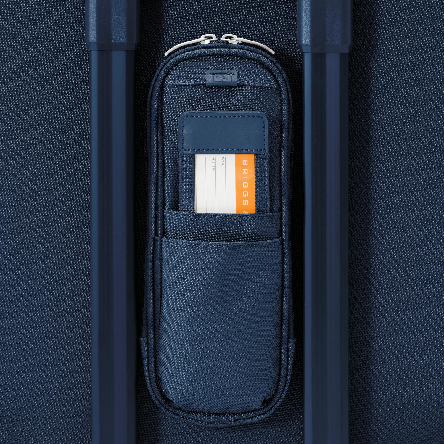 Briggs and Riley Essential Carry-On Spinner Navy ID Tag