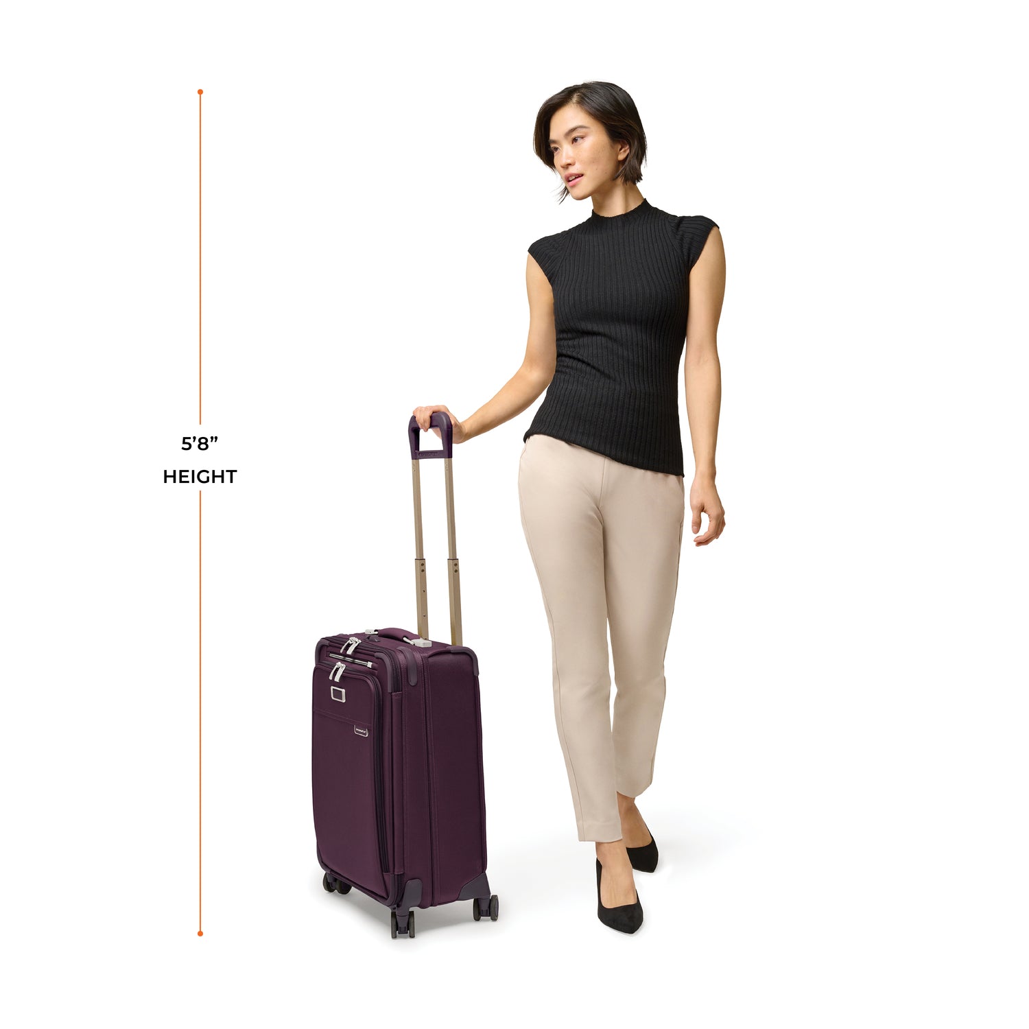 Briggs and Riley Essential Carry-On Spinner, Model Height 5&