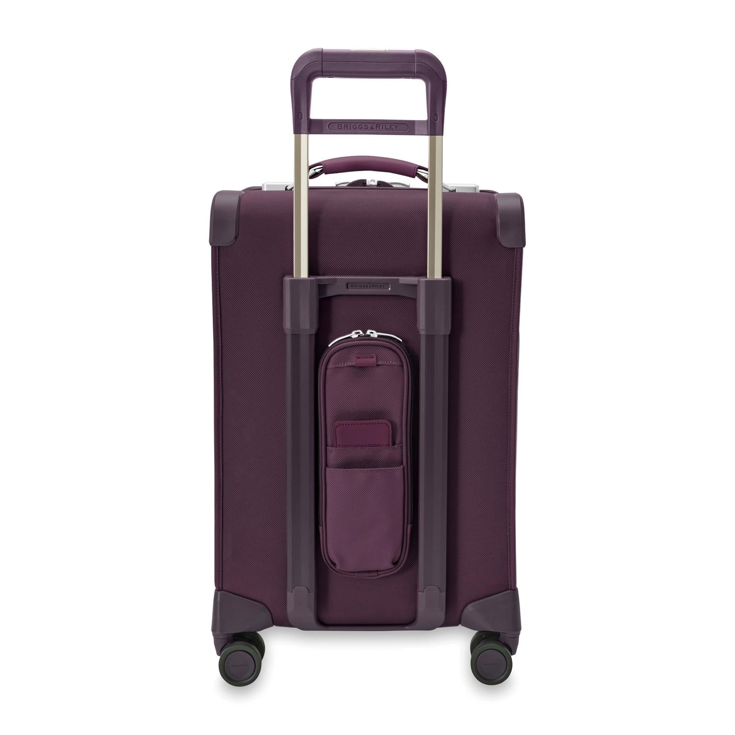 Baseline Essential 22" Carry-On Expandable Spinner Plum Back