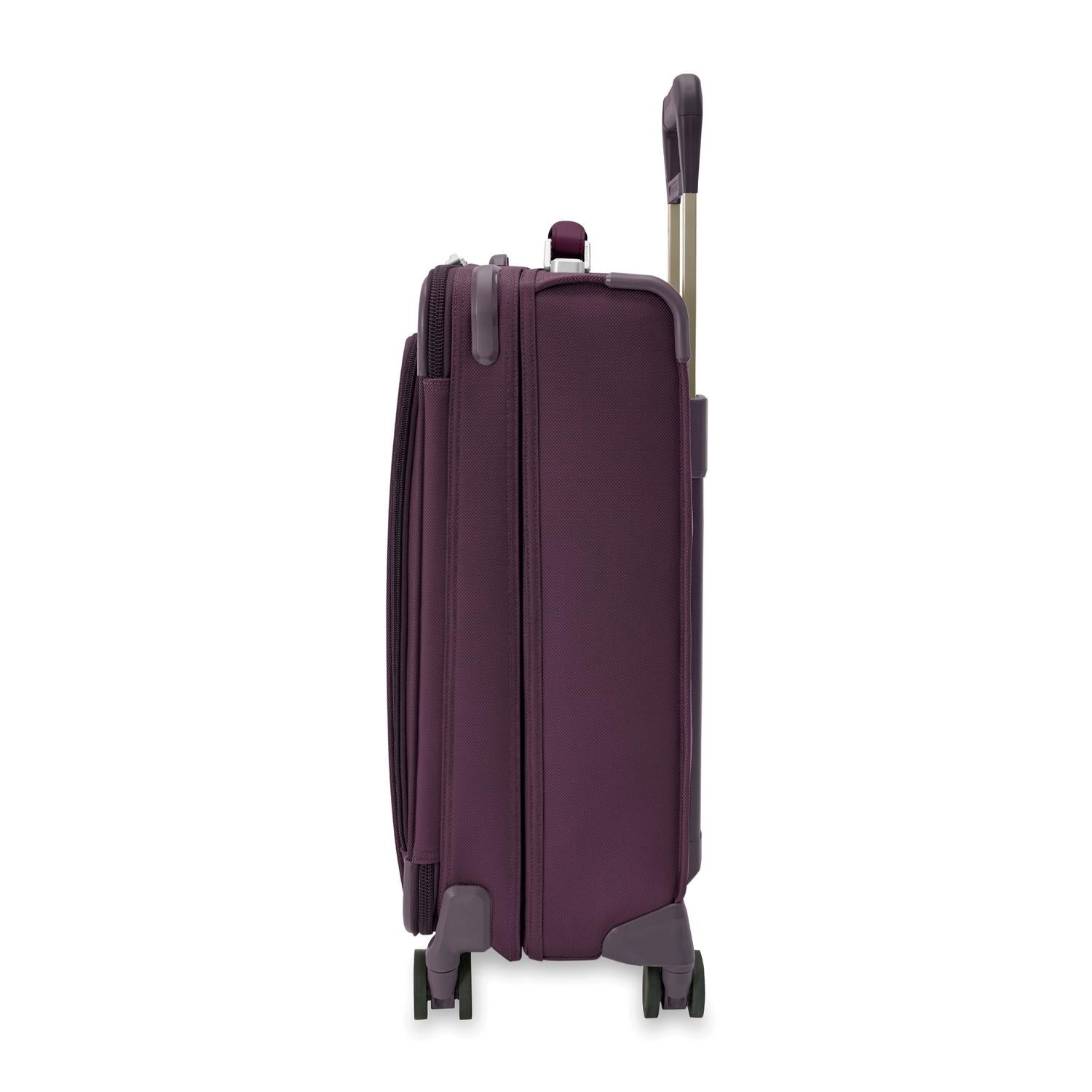 Baseline Essential 22" Carry-On Expandable Spinner Plum Side