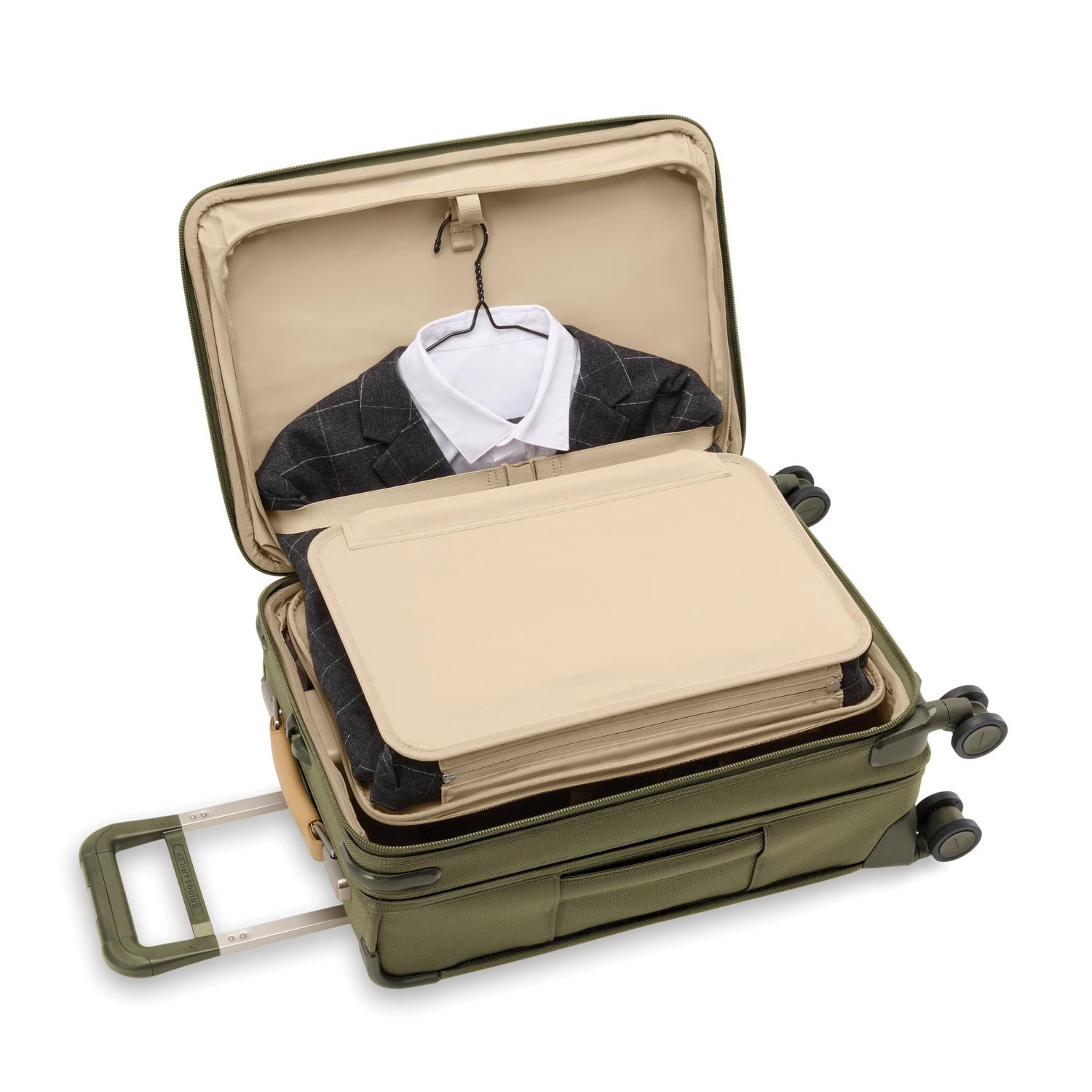 Briggs and Riley Essential Carry-On Spinner Navy Tri-Fold Garment Folder