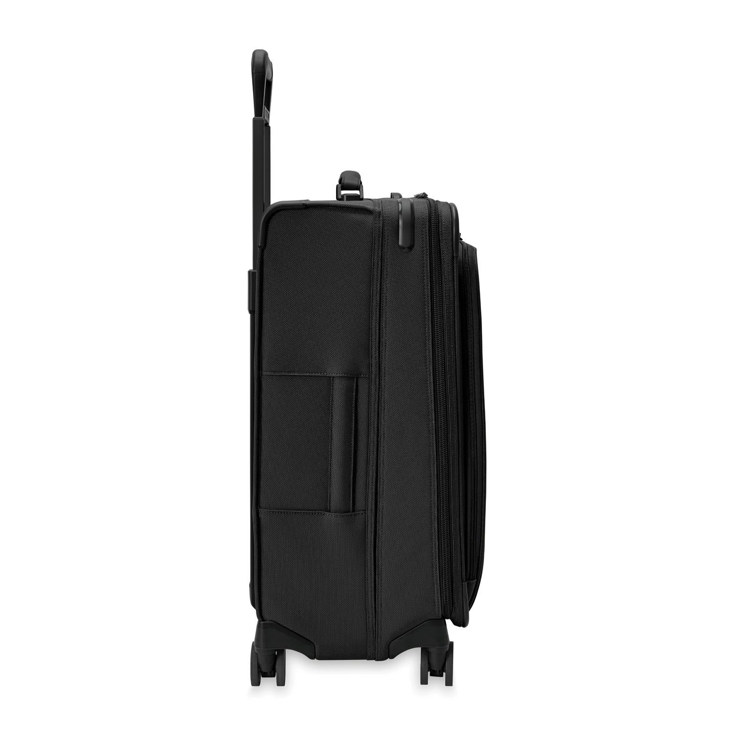 Briggs and Riley Medium Expandable Spinner Black Side View