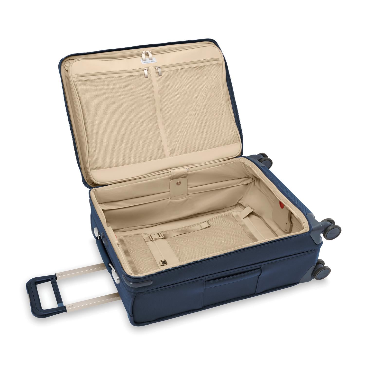 Briggs and Riley Medium Expandable Spinner Navy Open