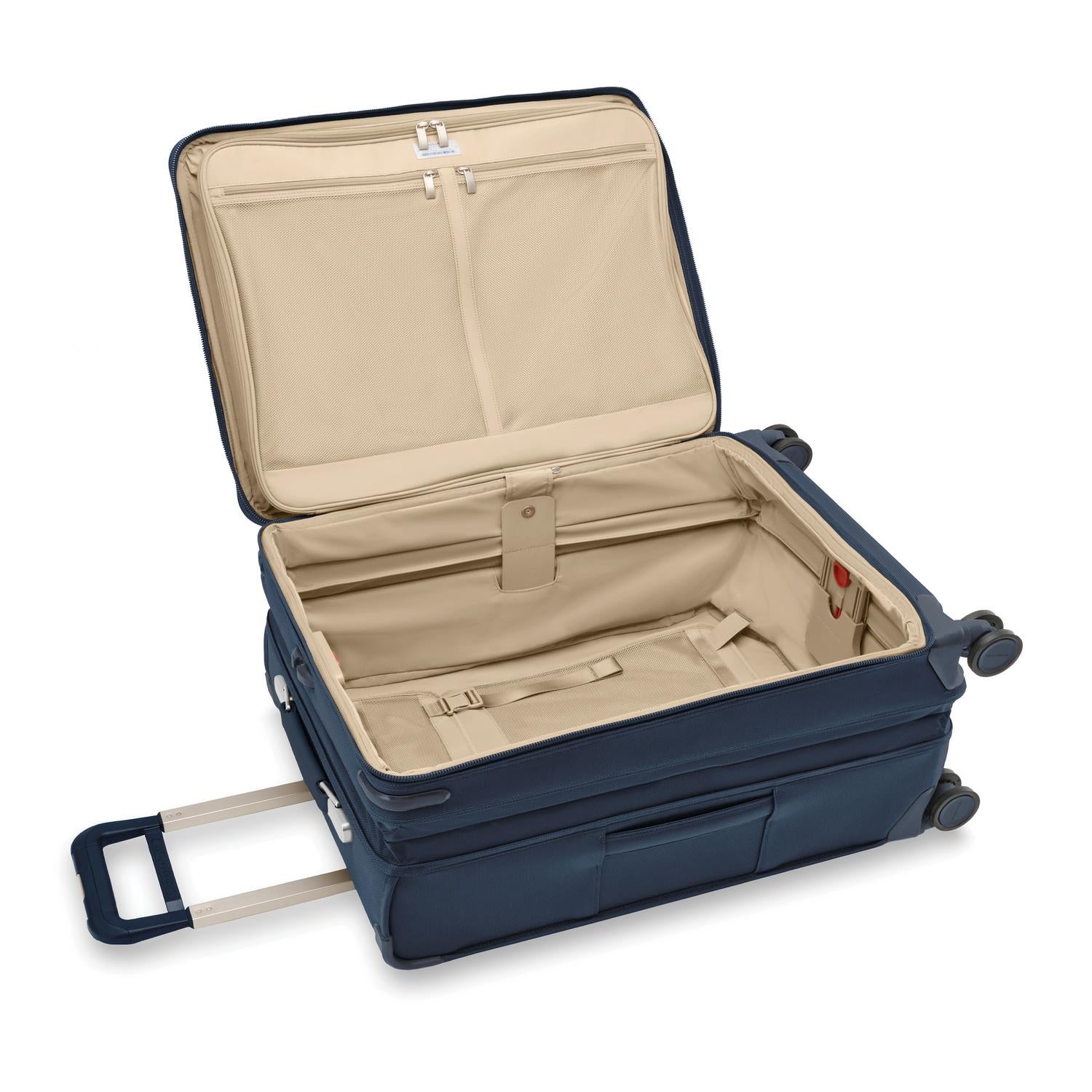 Briggs and Riley Medium Expandable Spinner Navy Open View