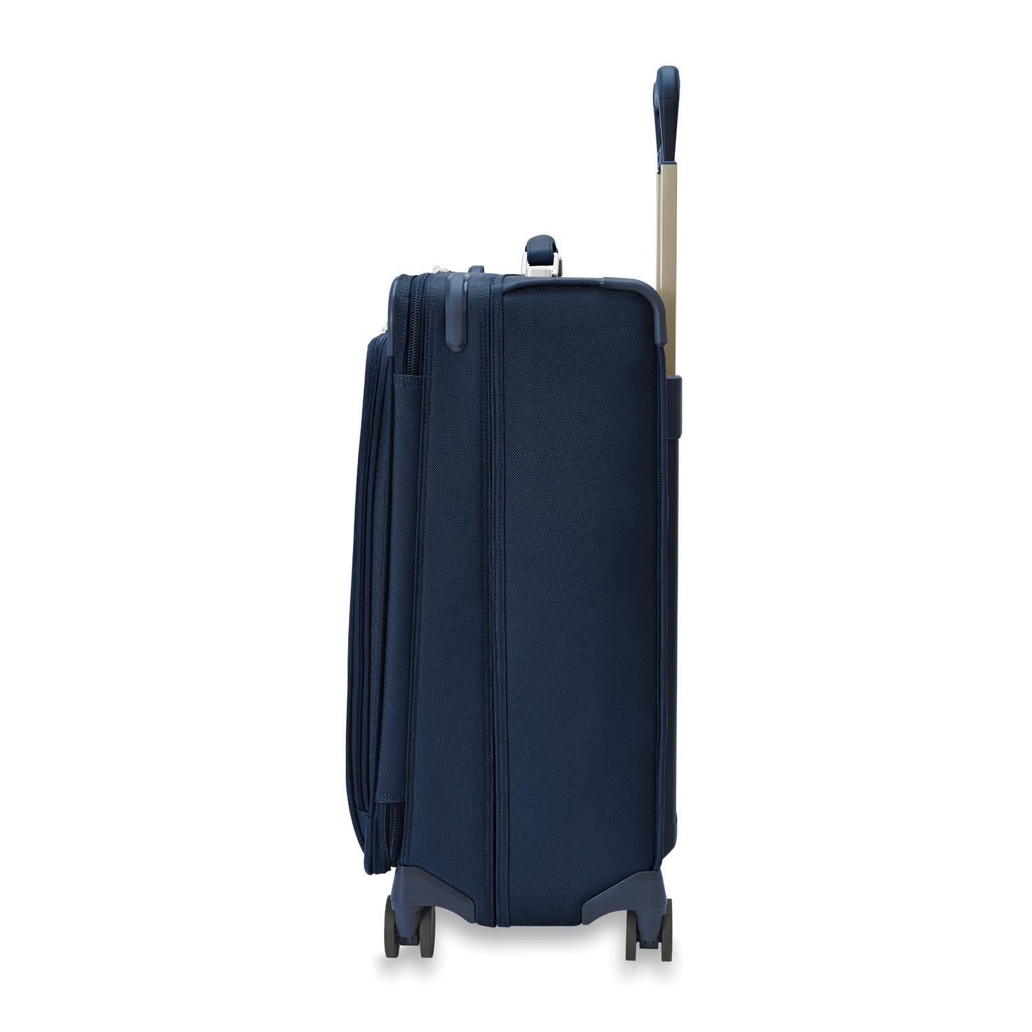 Briggs and Riley Medium Expandable Spinner Navy Side View