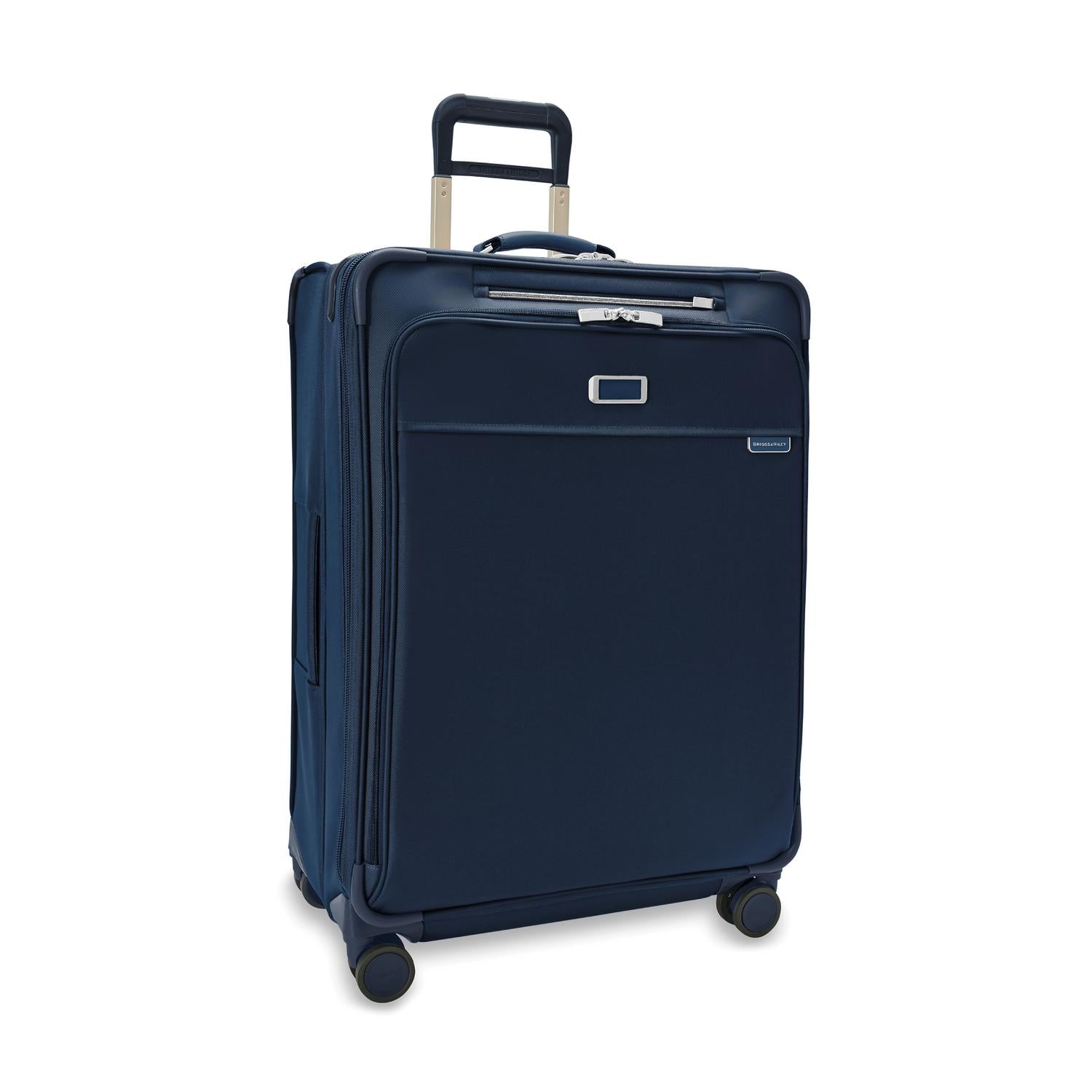 Briggs and Riley Large Expandable Spinner Navy Side View