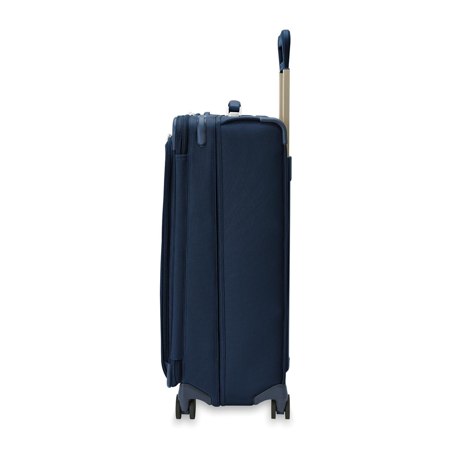 Briggs and Riley Large Expandable Spinner Navy Side View