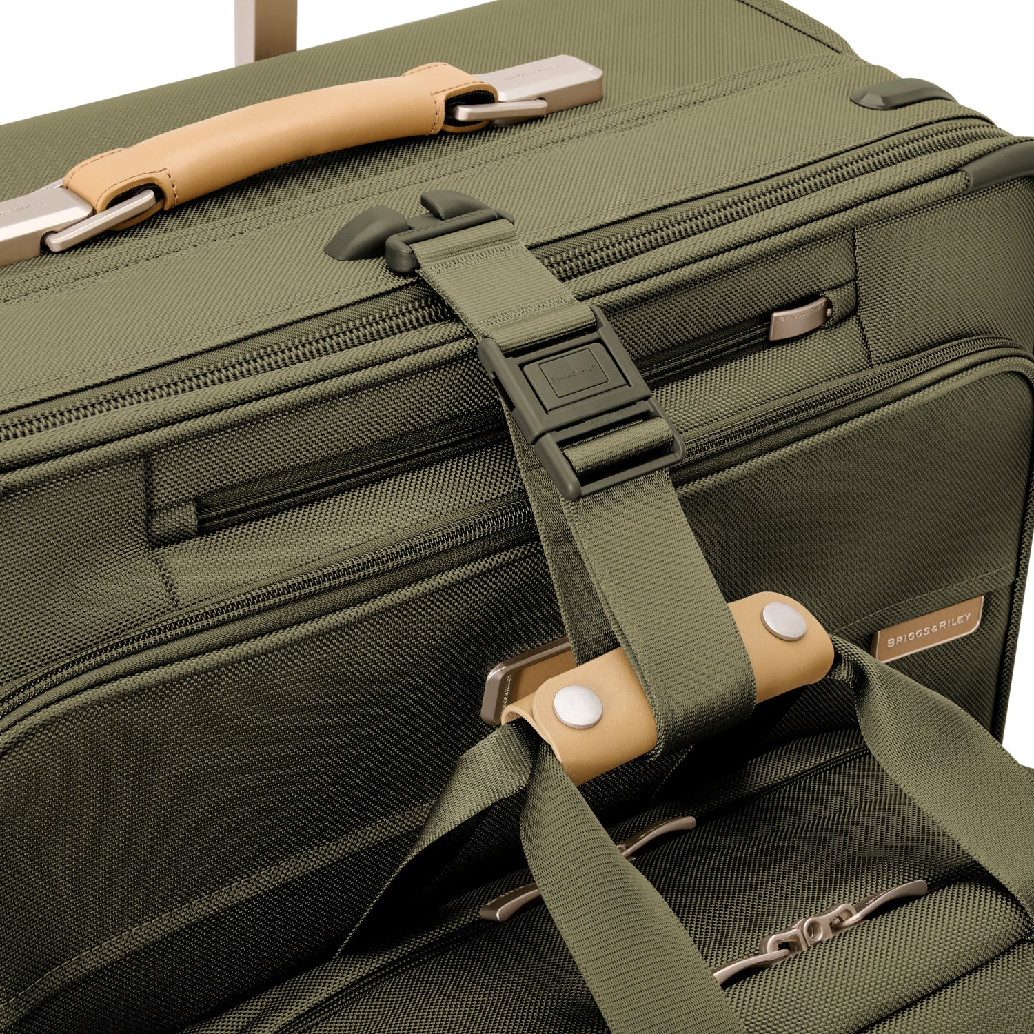 Briggs and Riley Large Expandable Spinner Olive SMartlink Strap