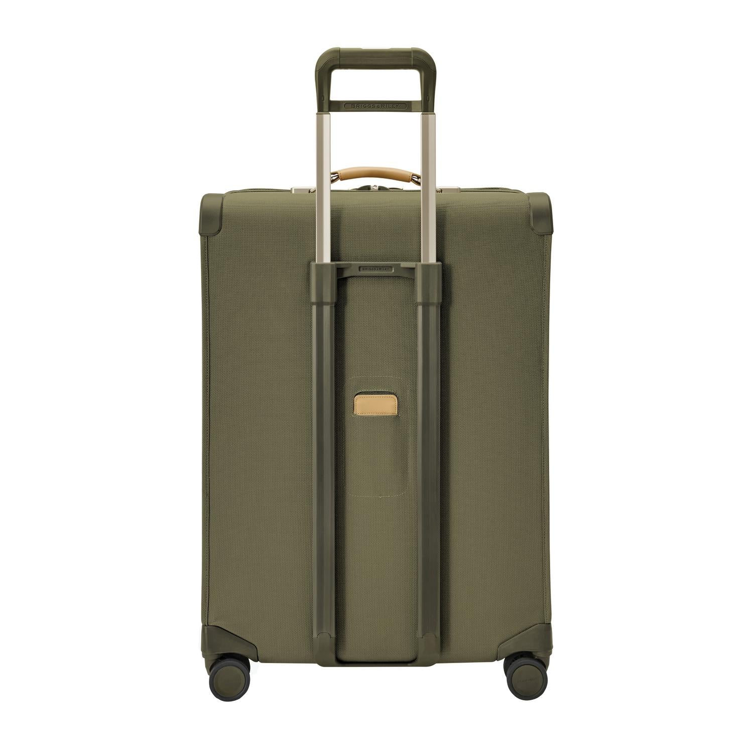 Briggs and Riley Large Expandable Spinner Olive Back View