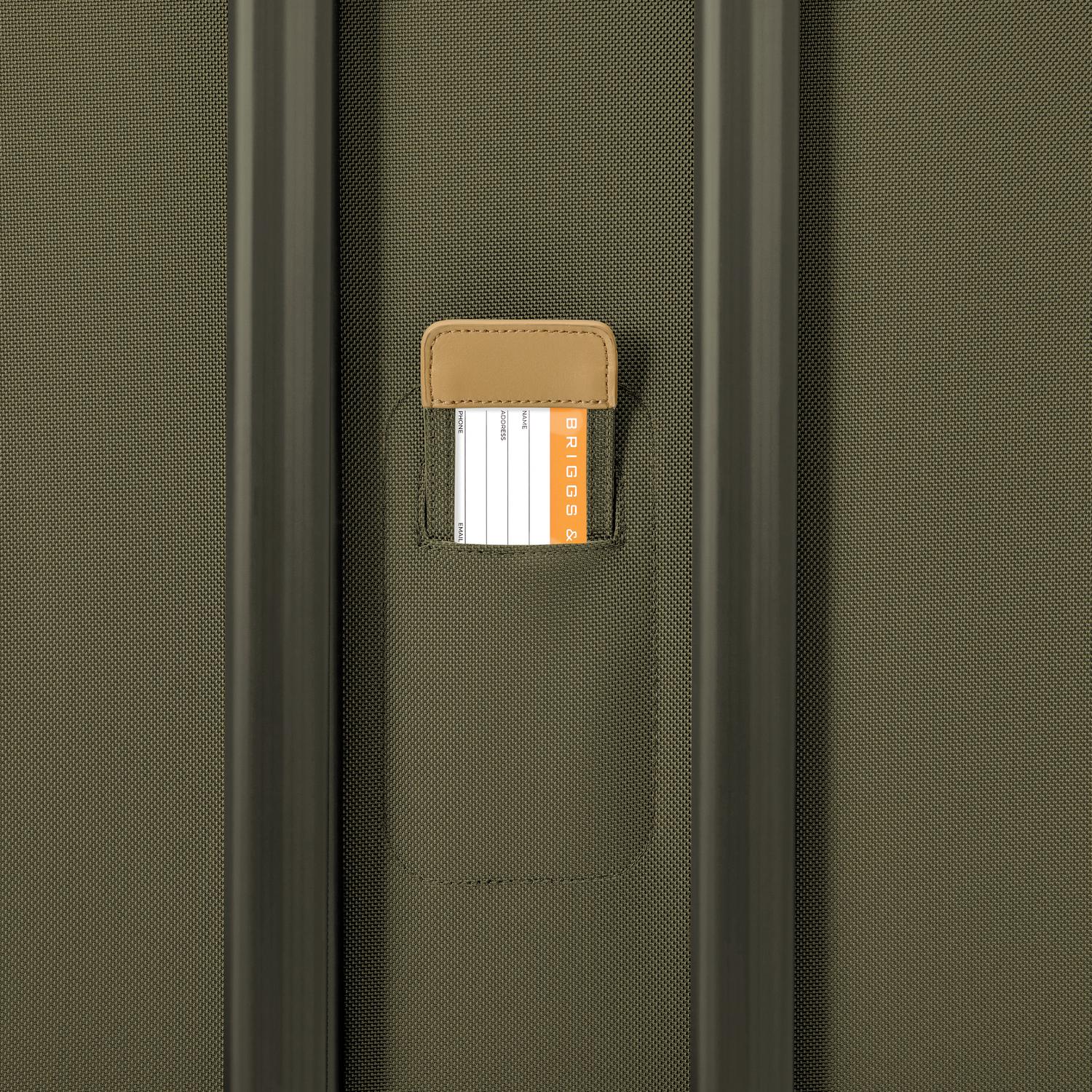 Briggs and Riley Large Expandable Spinner Olive ID Tag