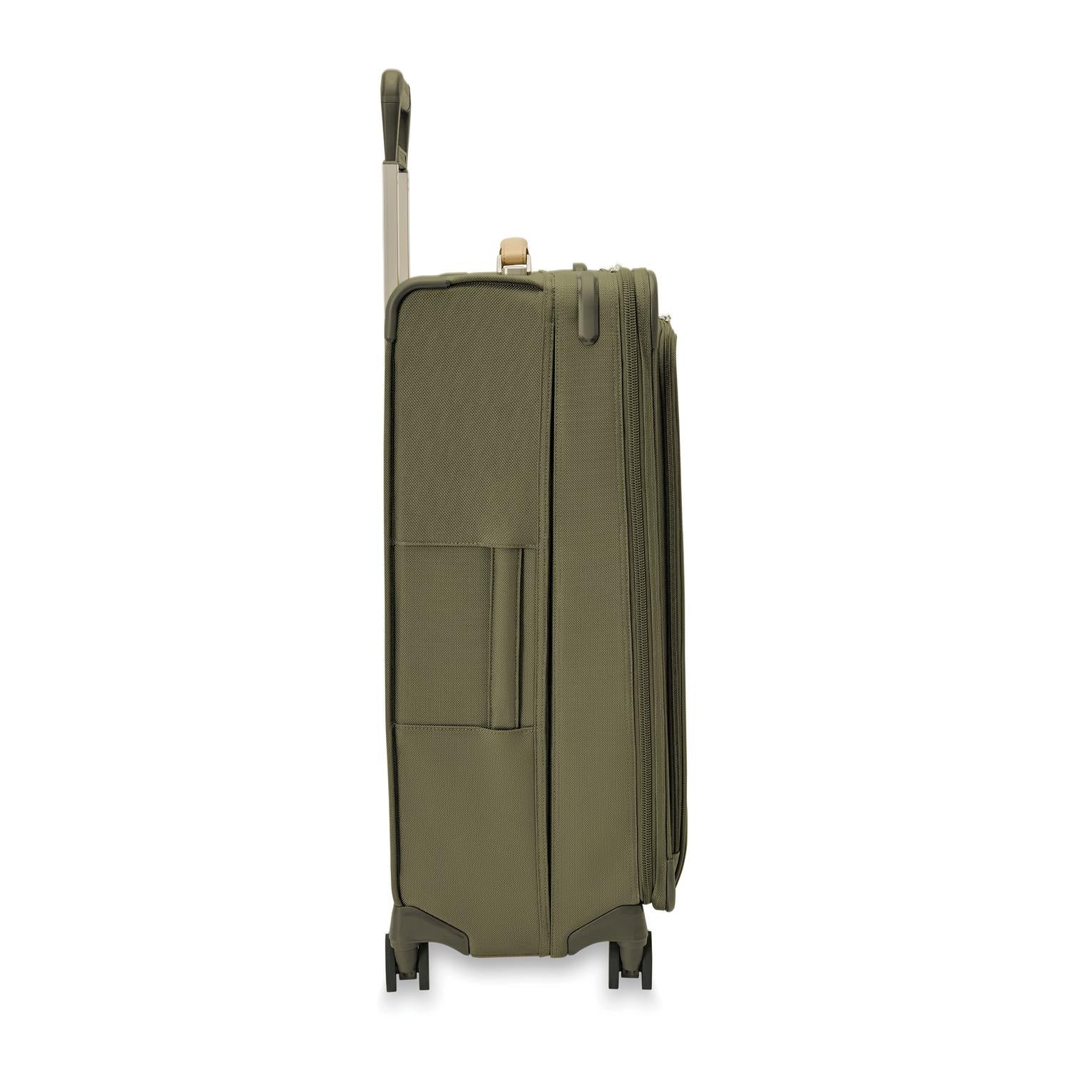 Briggs and Riley Large Expandable Spinner Olive SIde View