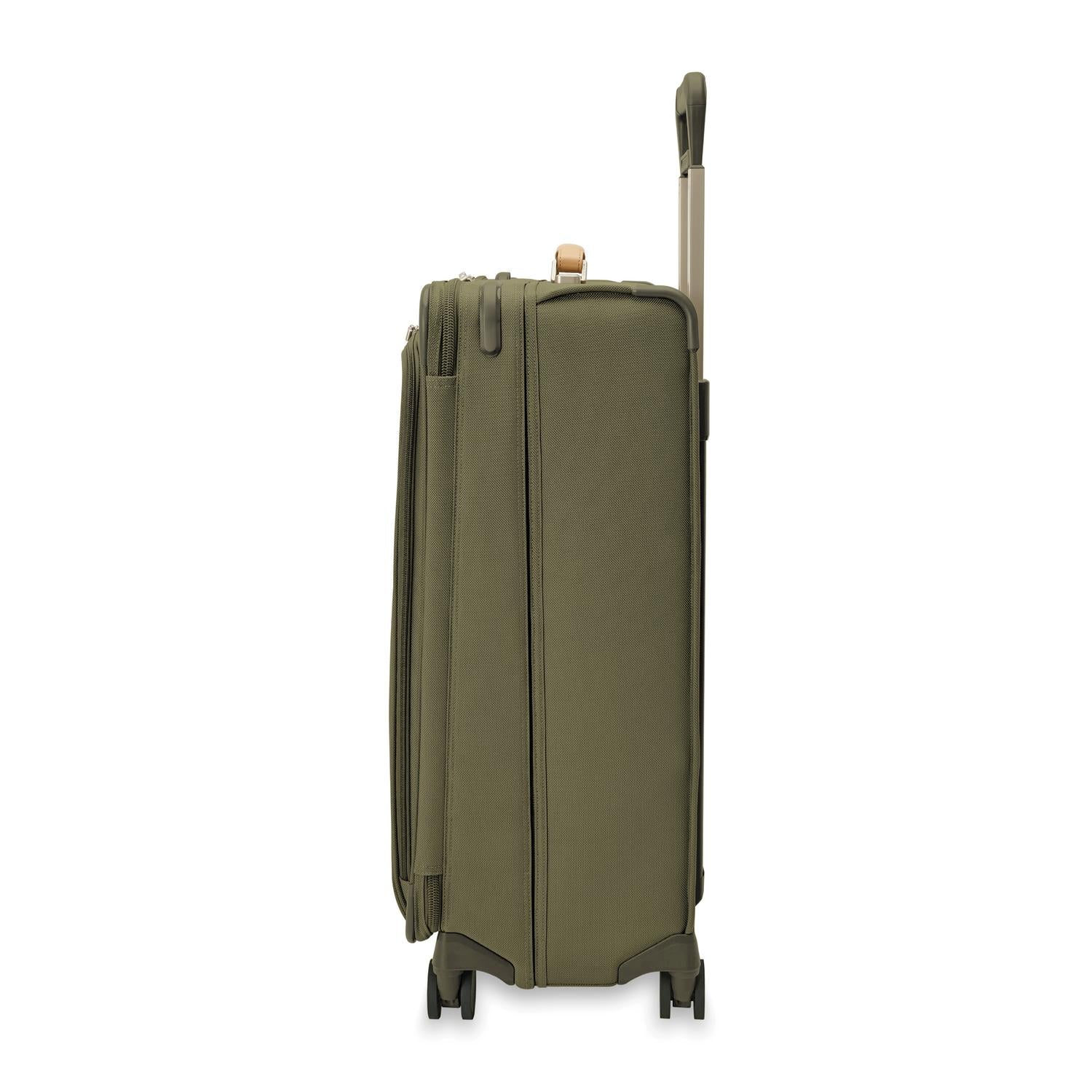 Briggs and Riley Large Expandable Spinner Olive Side View