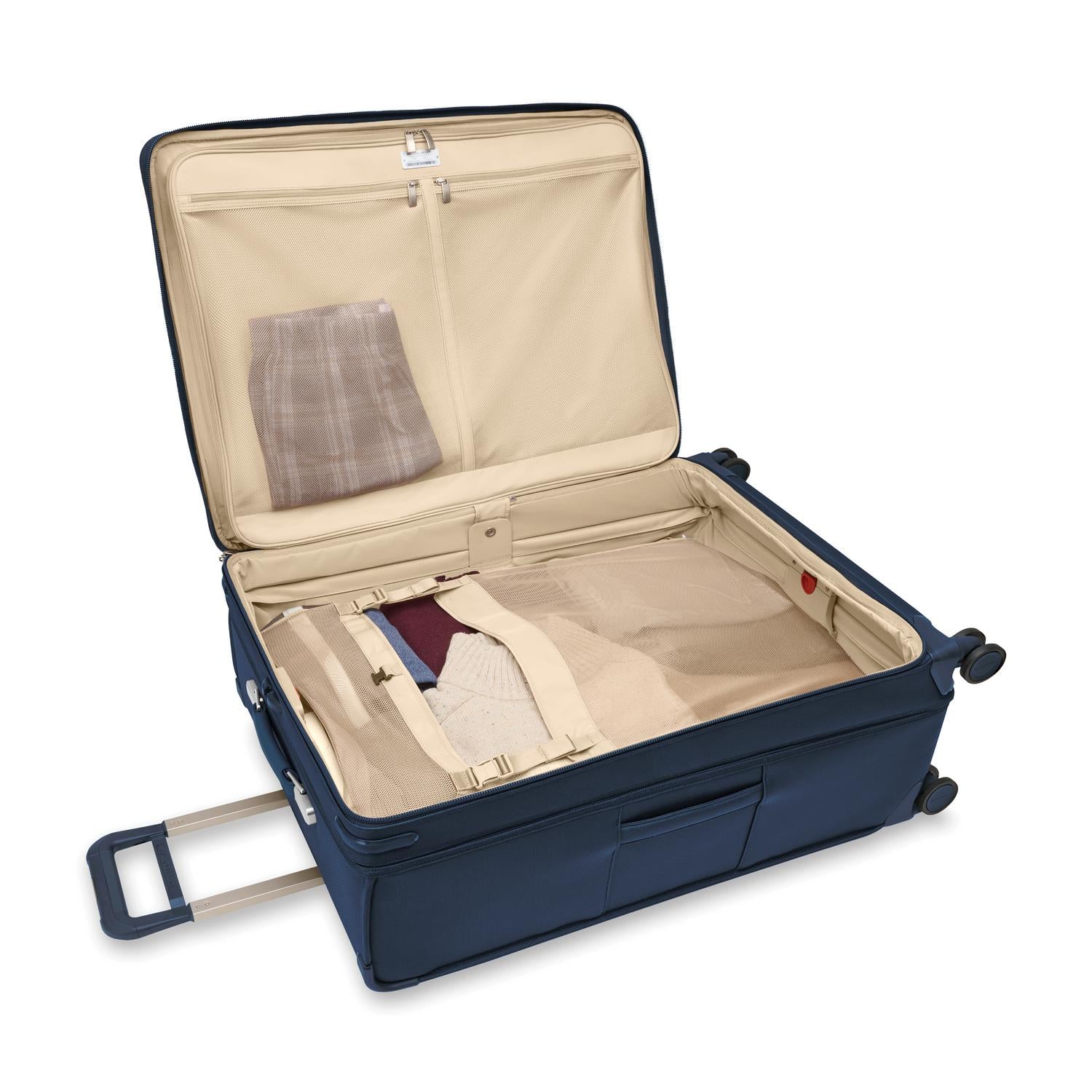 Briggs and Riley Extra Large Expandable Spinner Navy Open Packed