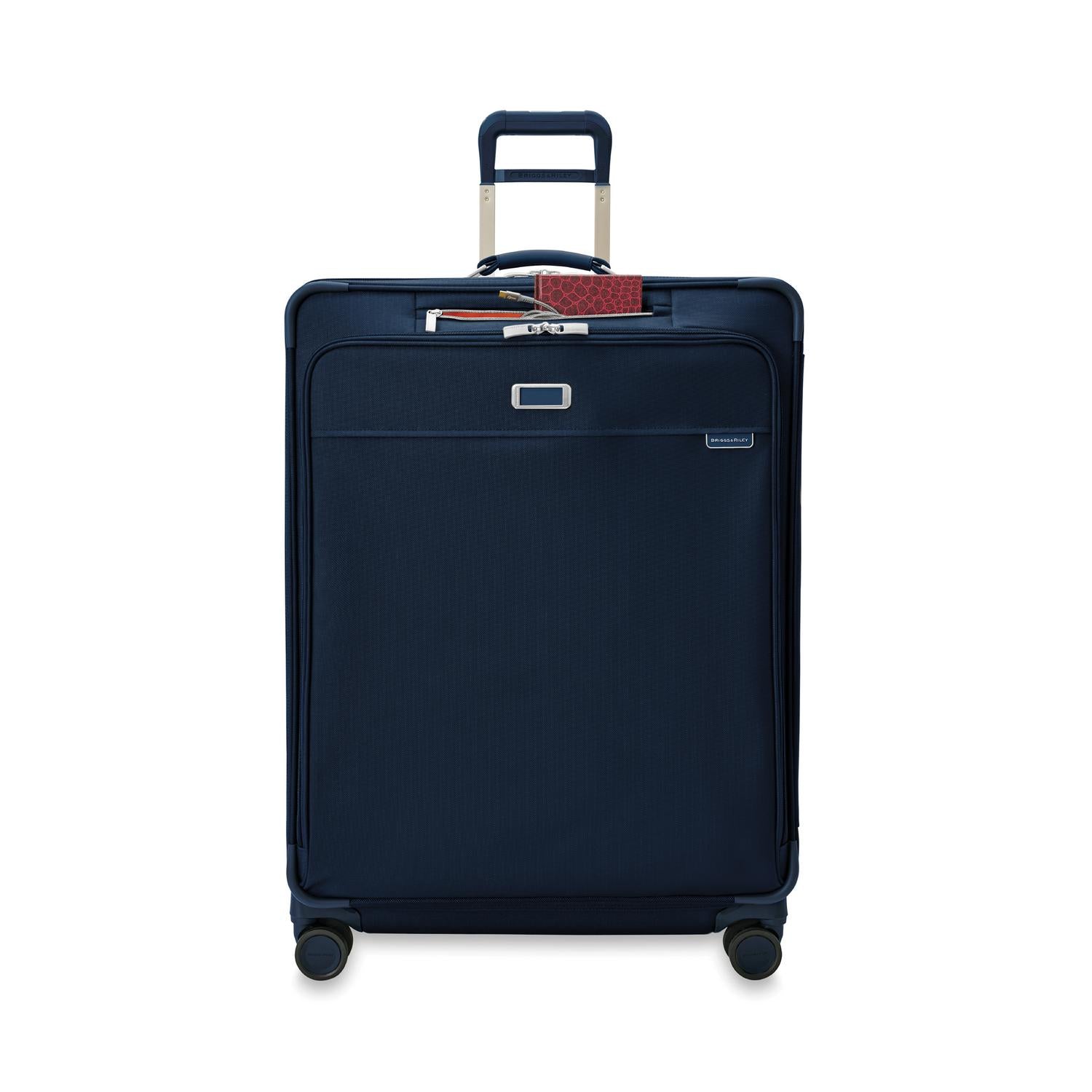 Briggs and Riley Extra Large Expandable Spinner Navy Front Pocket
