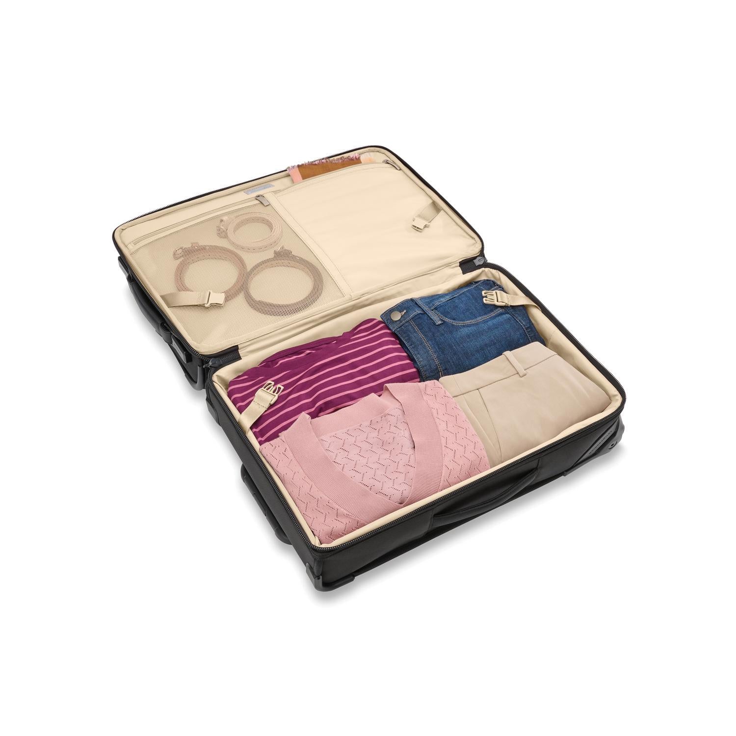 Briggs &amp; Riley Carry-on 2-Wheel Garment Bag Open Packed