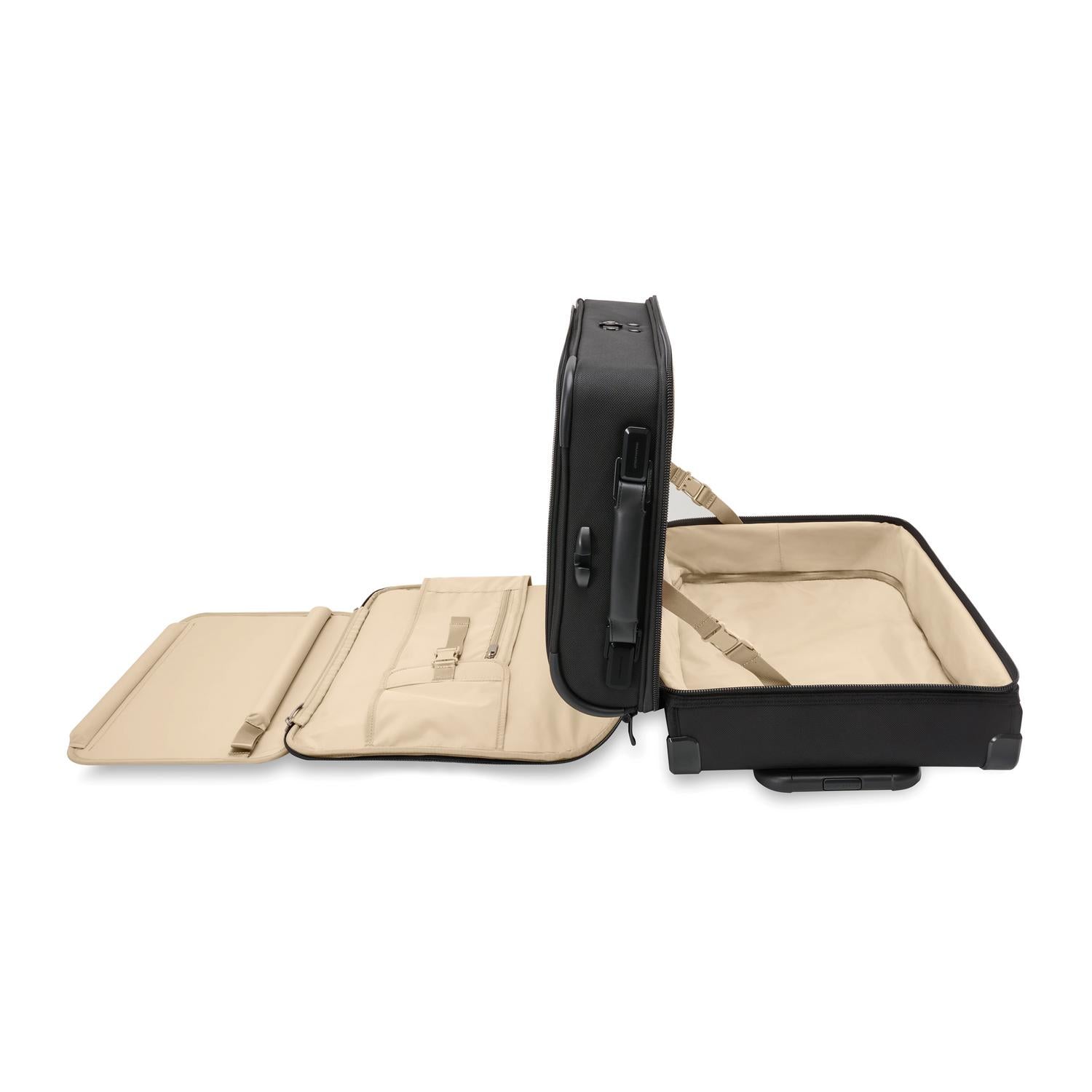Briggs &amp; Riley Carry-on 2-Wheel Garment Bag Open Side View