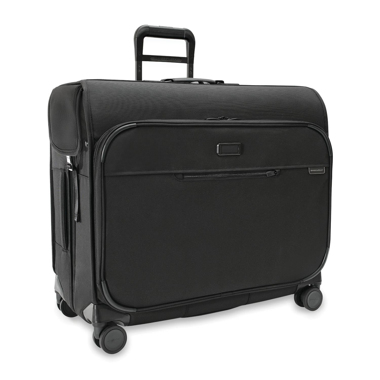 Briggs and Riley Deluxe Wardrobe Spinner Black Side View
