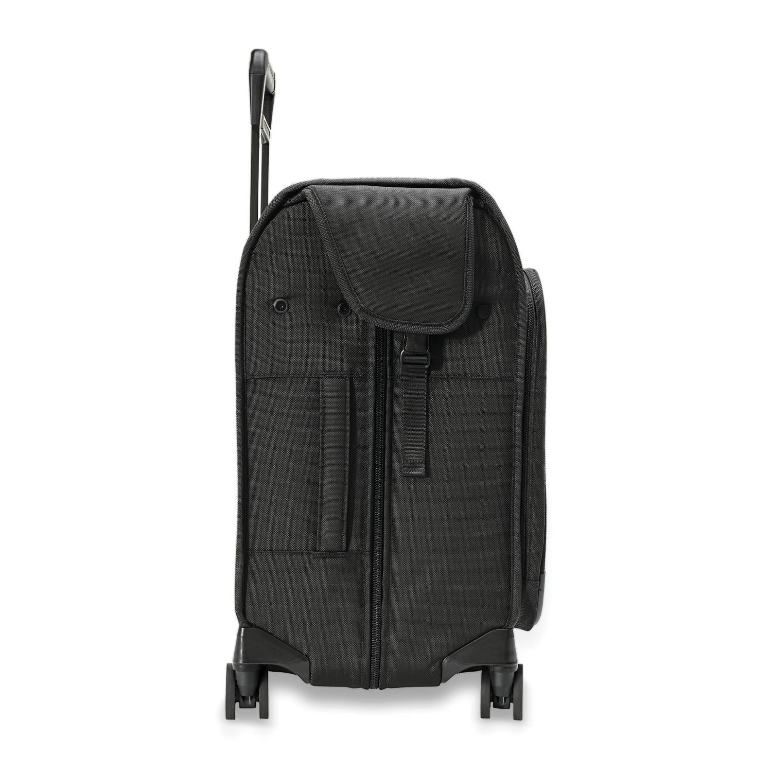 Briggs and Riley Deluxe Wardrobe Spinner Black Side View