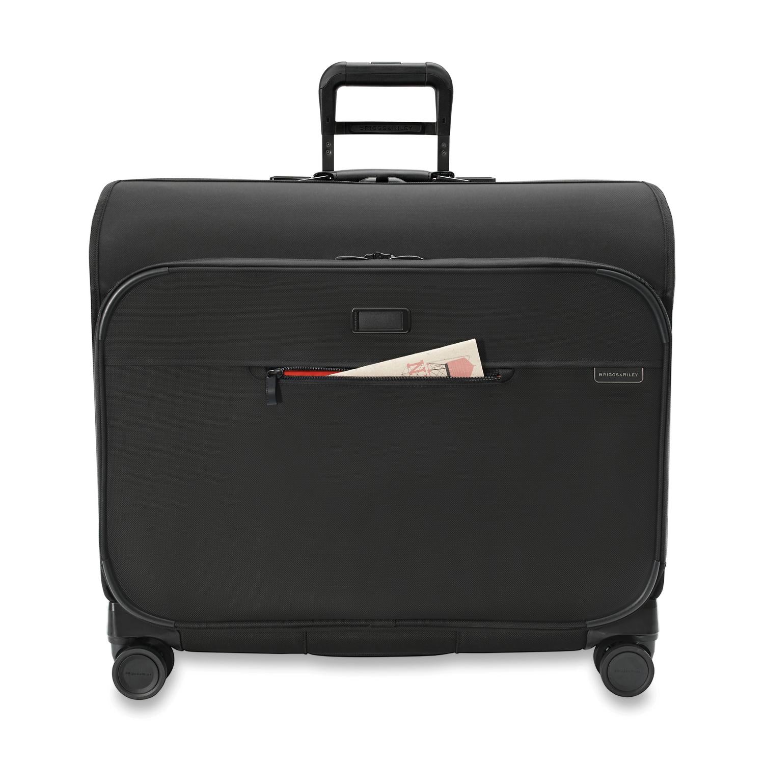 Briggs and Riley Deluxe Wardrobe Spinner Black Front Pocket