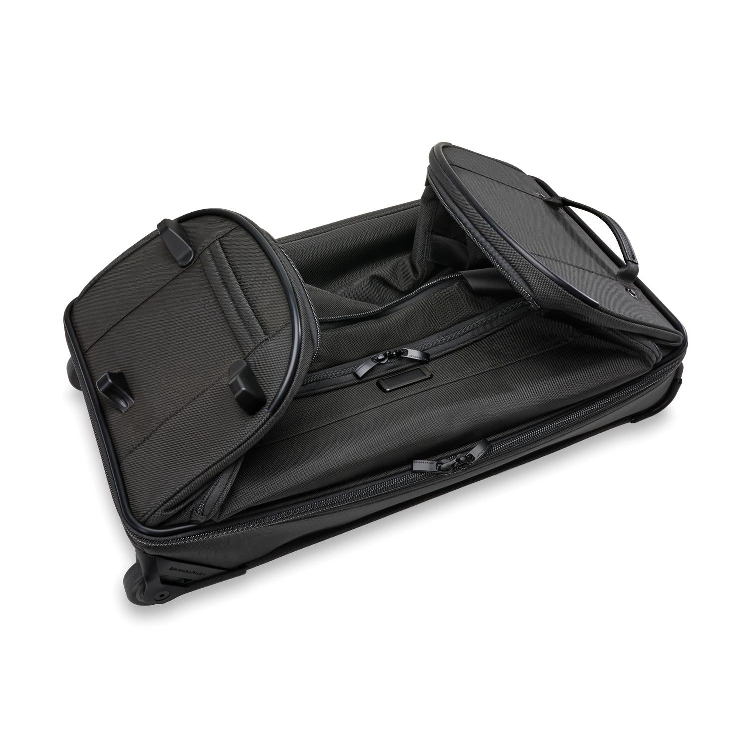 Briggs and Riley Medium Two-Wheel Duffle Black Collapsed View