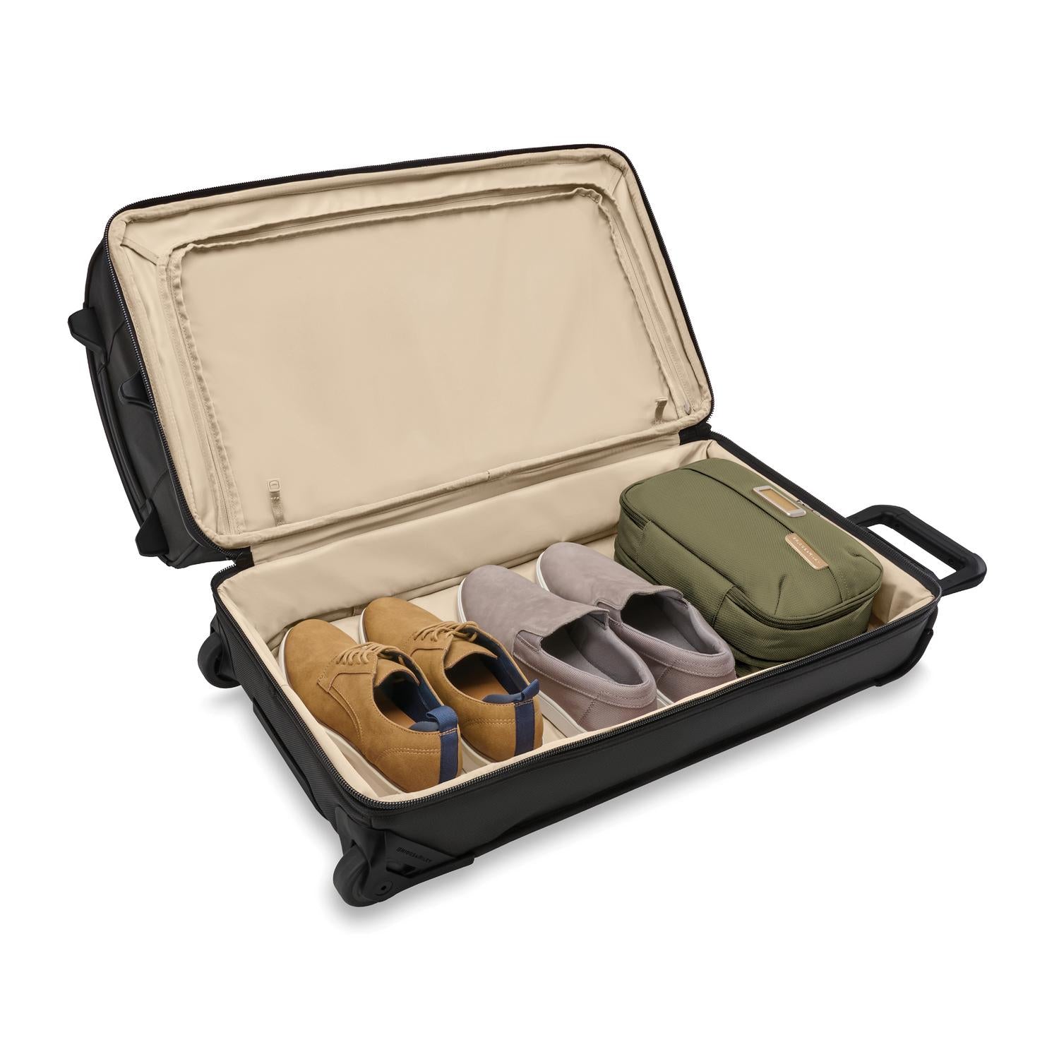 Briggs and Riley Medium Two-Wheel Duffle Black Open View
