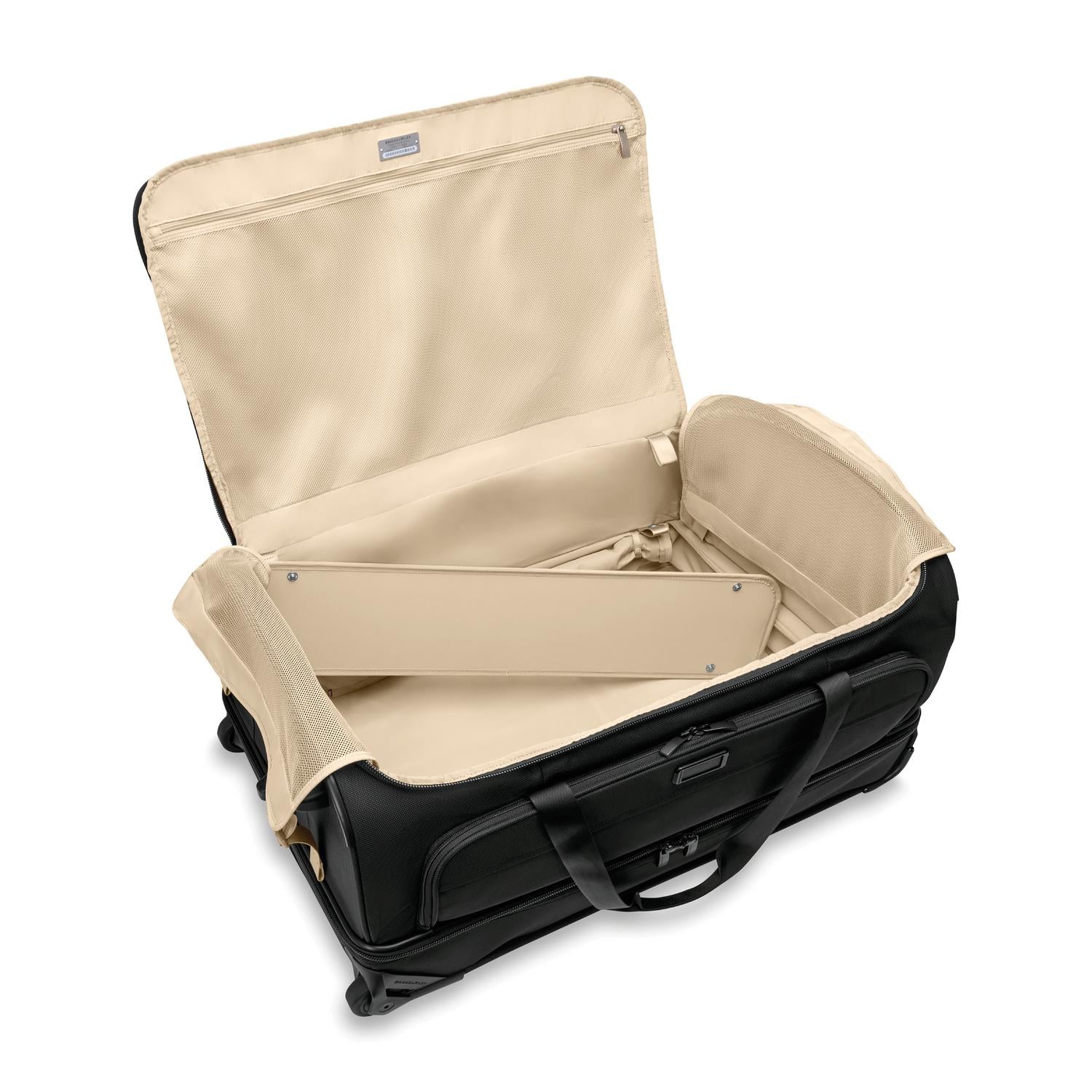 Briggs and Riley Large Two-Wheel Duffle Black Open