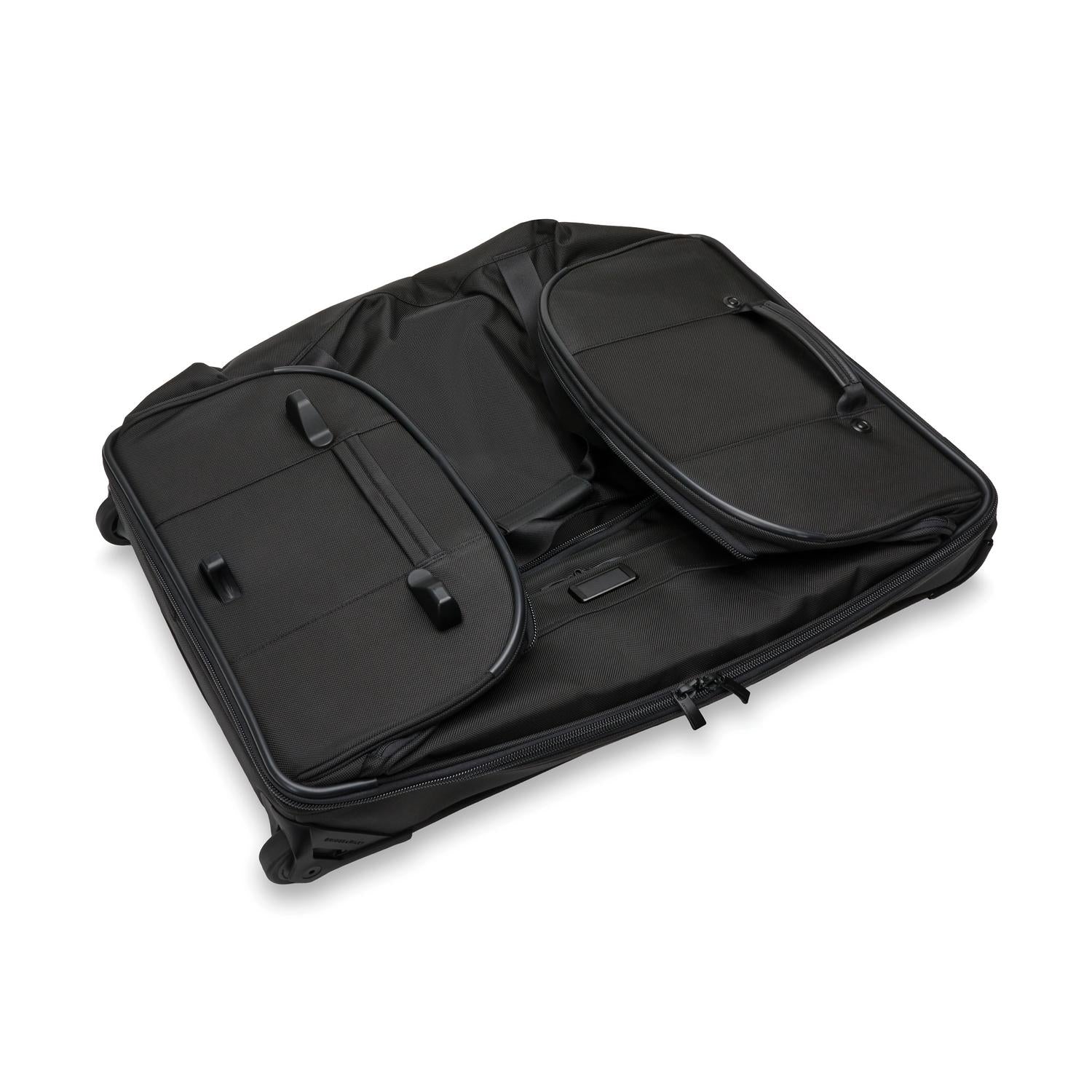 Briggs and Riley Large Two-Wheel Duffle Black Collapsed View