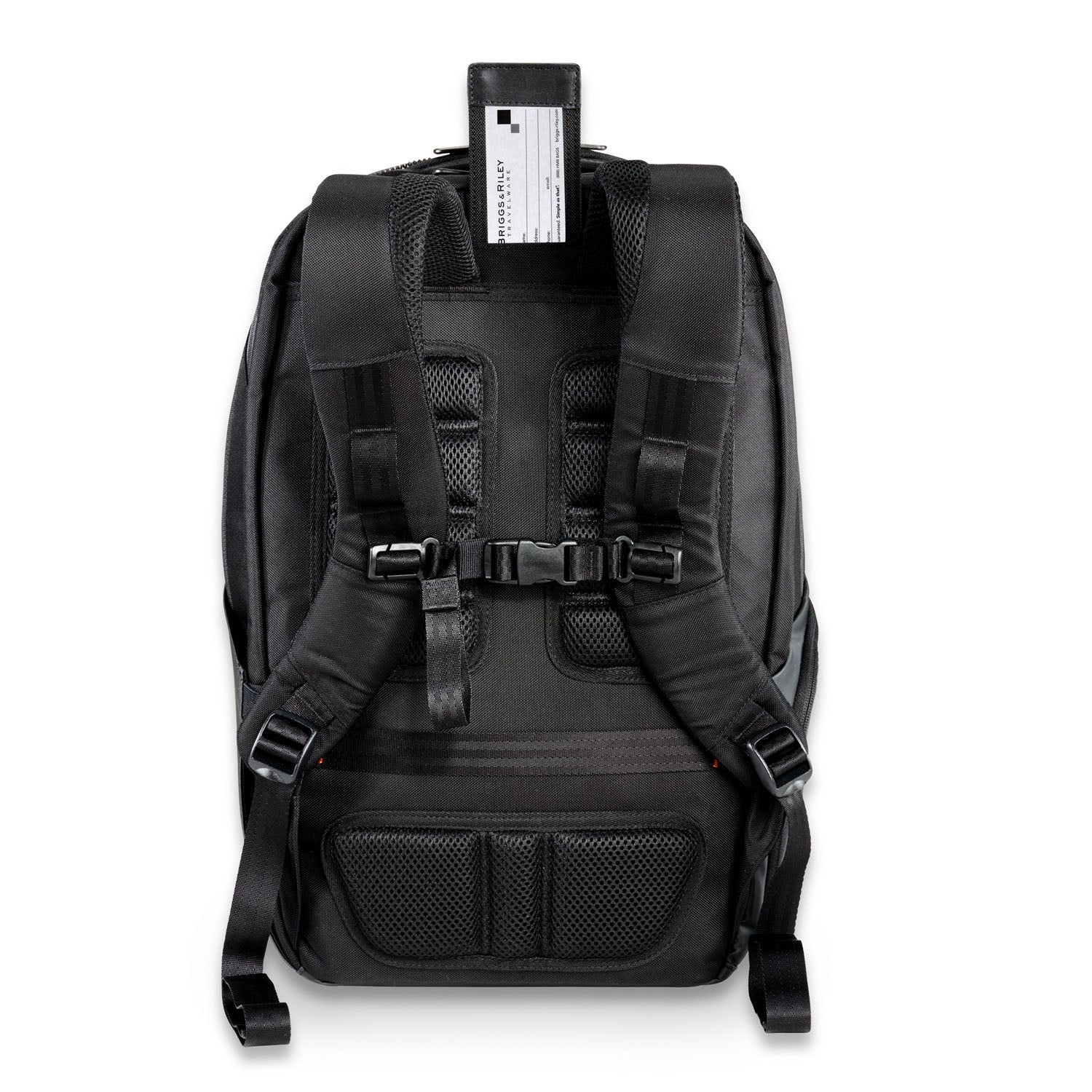 Briggs and Riley ZDX Cargo Backpack Back View ID Pocket