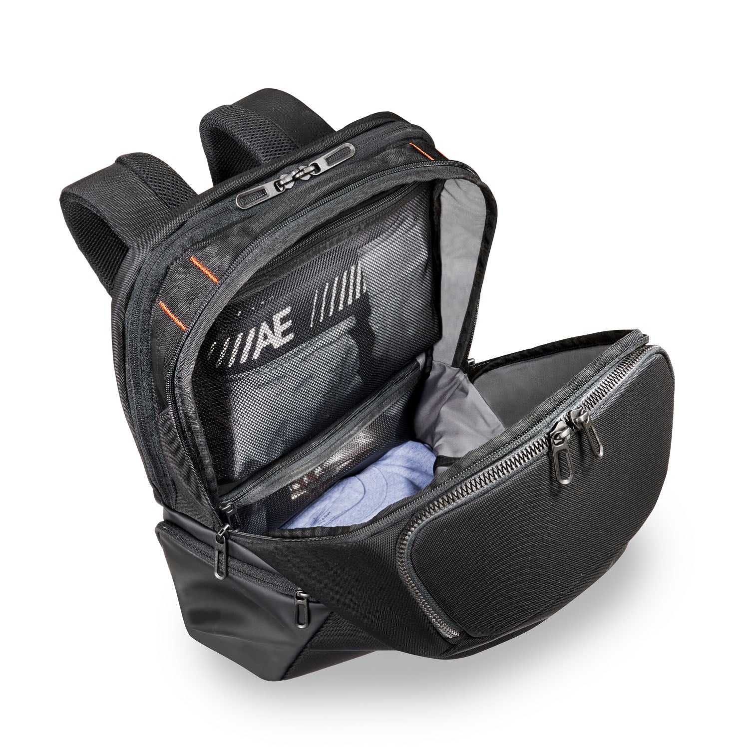 Briggs and Riley ZDX Cargo Backpack Open View