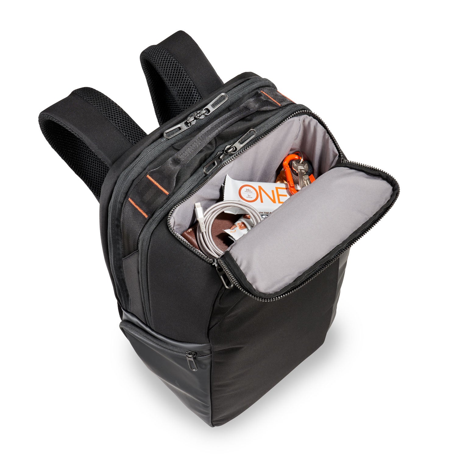 Briggs and Riley ZDX Cargo Backpack Top Pocket Packed